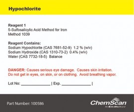 Reagent 1 for mini Fe, Hypochlorite (Method 1039) (6m)